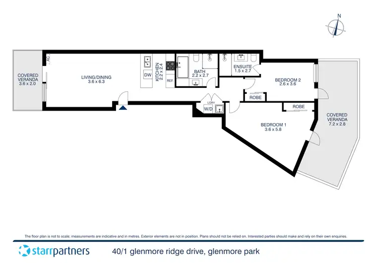 Floorplan of Homely unit listing, 40/1 Glenmore Ridge Drive, Glenmore Park NSW 2745