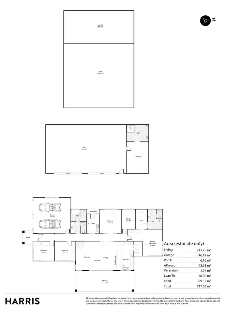 Floorplan of Homely rural property listing, 86 Hyde Road, North Shields SA 5607