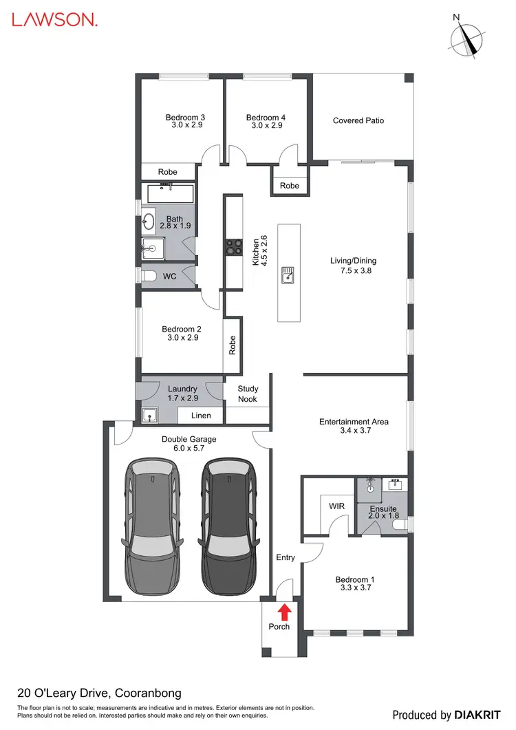 Floorplan of Homely house listing, 20 O'Leary Drive, Cooranbong NSW 2265