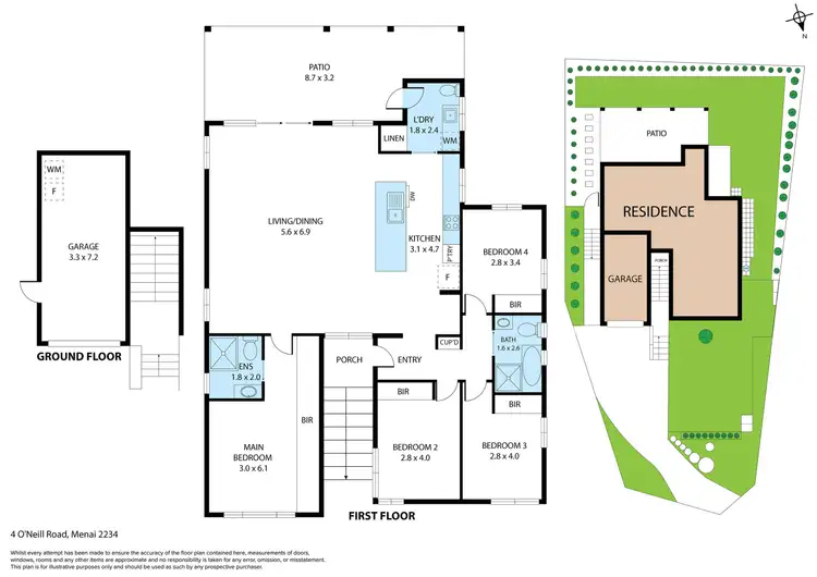 Floorplan of Homely house listing, 4 O'Neill Road, Menai NSW 2234