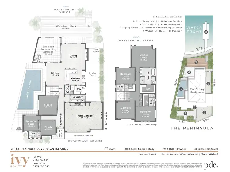 Floorplan of Homely house listing, 41 The Peninsula, Sovereign Islands QLD 4216