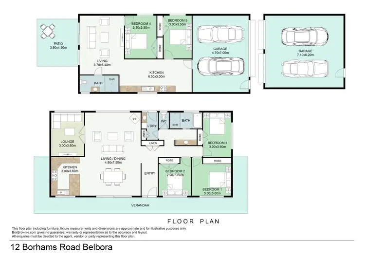 Floorplan of Homely rural property listing, 12 Borhams Road, Belbora NSW 2422