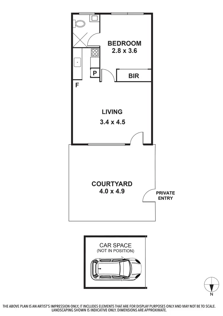 Floorplan of Homely apartment listing, 4/30 Rathmines Street, Fairfield VIC 3078