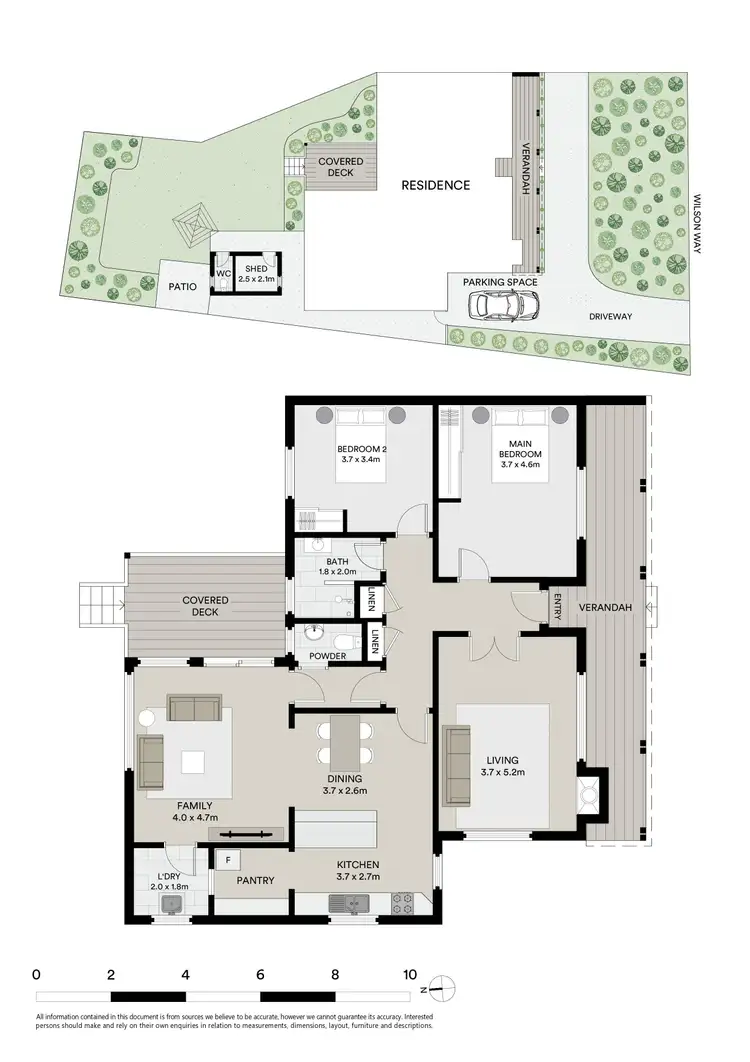 Floorplan of Homely semi-detached listing, 43 Wilson Way, Blaxland NSW 2774