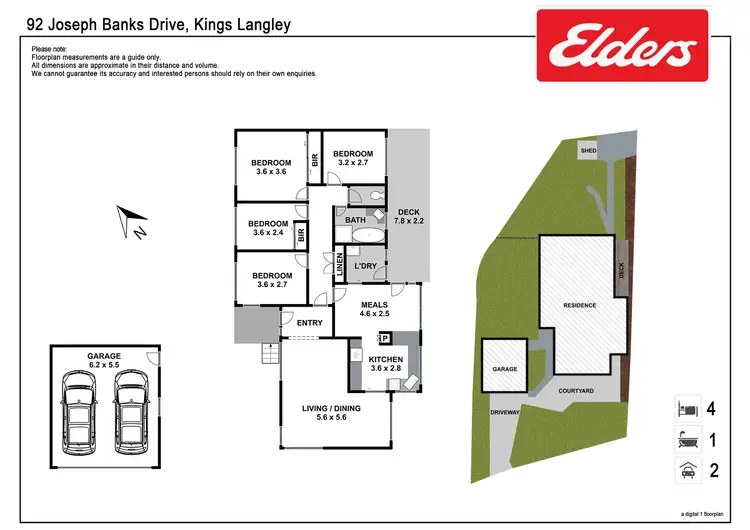 Floorplan of Homely house listing, 92 Joseph Banks Drive, Kings Langley NSW 2147