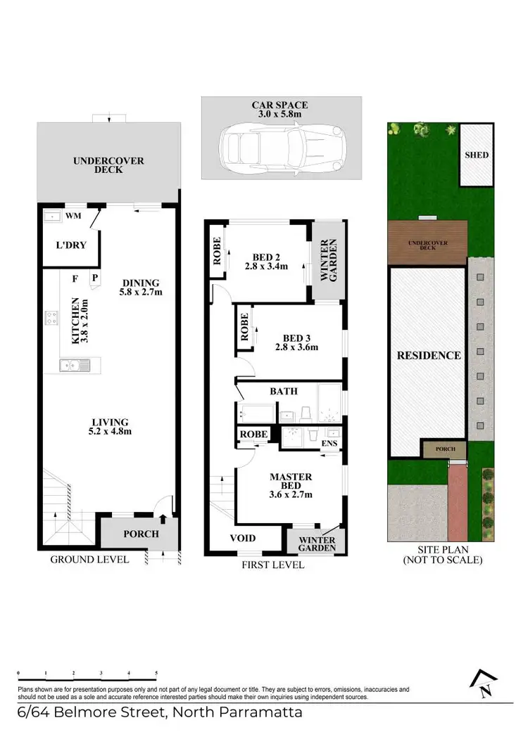 Floorplan of Homely townhouse listing, 6/64 Belmore Street, North Parramatta NSW 2151