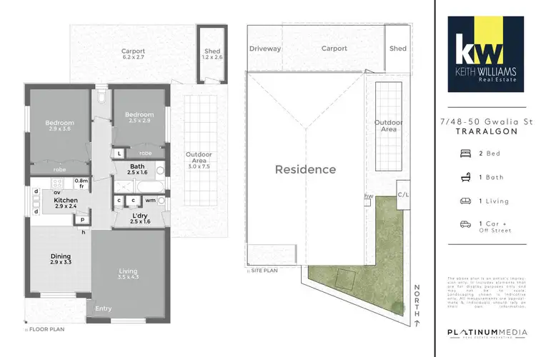 Floorplan of Homely unit listing, 7/48-50 Gwalia Street, Traralgon VIC 3844