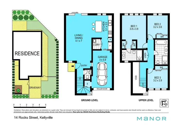 Floorplan of Homely townhouse listing, 14 Rocks Street, Kellyville NSW 2155