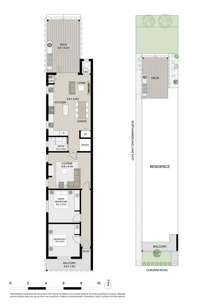 Floorplan of Homely semi-detached listing, 68 Corunna Road, Stanmore NSW 2048
