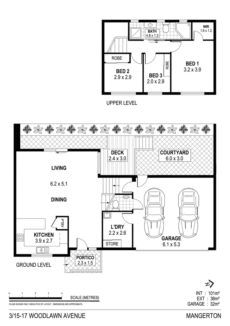 Floorplan of Homely townhouse listing, 3/15-17 Woodlawn Avenue, Mangerton NSW 2500