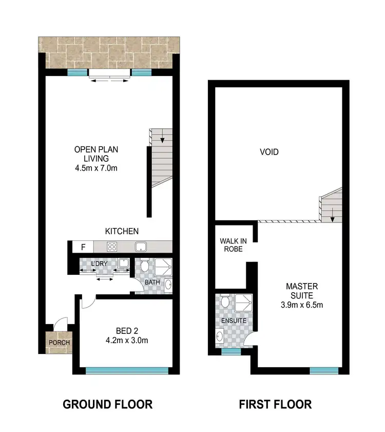 Floorplan of Homely townhouse listing, 31 Wicklow Boulevard, Dalyellup WA 6230