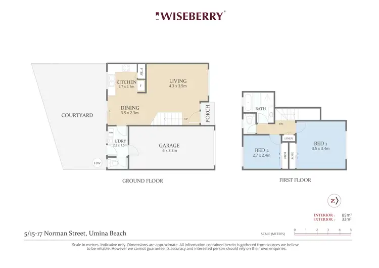 Floorplan of Homely townhouse listing, 5/15-17 Norman Street, Umina Beach NSW 2257