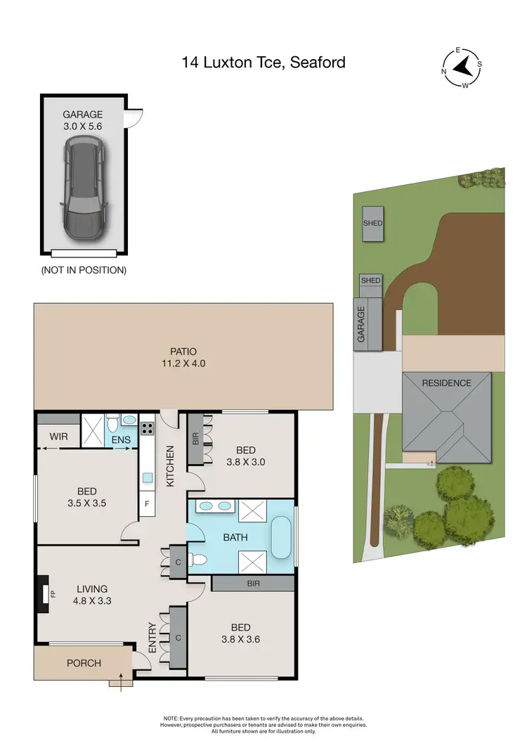 Floorplan of Homely house listing, 14 Luxton Terrace, Seaford VIC 3198
