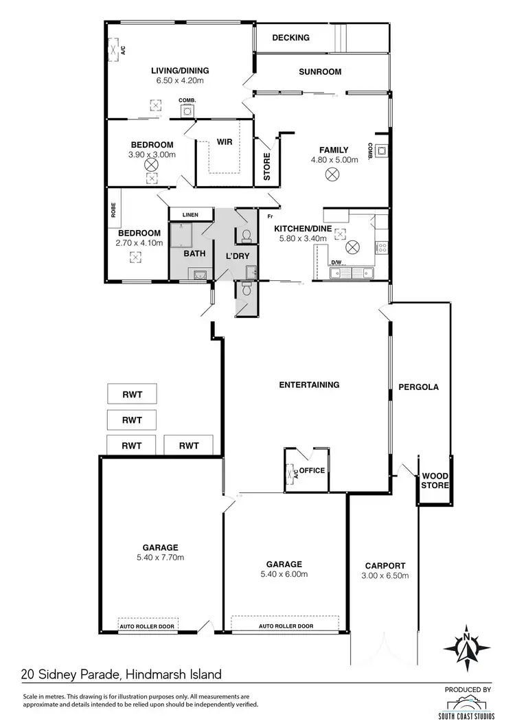 Floorplan of Homely house listing, 20 Sidney Parade, Hindmarsh Island SA 5214