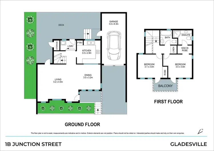 Floorplan of Homely townhouse listing, 1B Junction Street, Gladesville NSW 2111