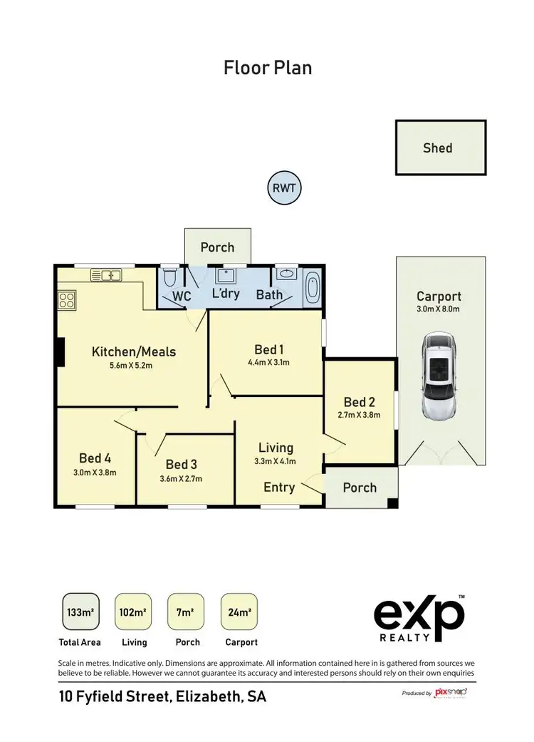 Floorplan of Homely semi-detached listing, 10 & 12 Fyfield Street, Elizabeth SA 5112