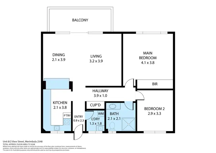 Floorplan of Homely apartment listing, 8/2 View Street, Merimbula NSW 2548
