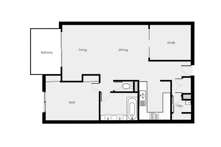 Floorplan of Homely unit listing, 1319/37-41 Mann Street, Westcourt QLD 4870