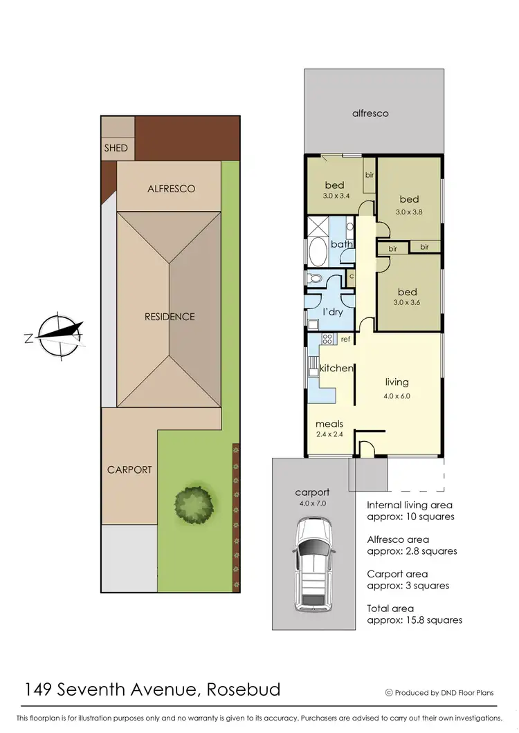 Floorplan of Homely house listing, 149 Seventh Avenue, Rosebud VIC 3939