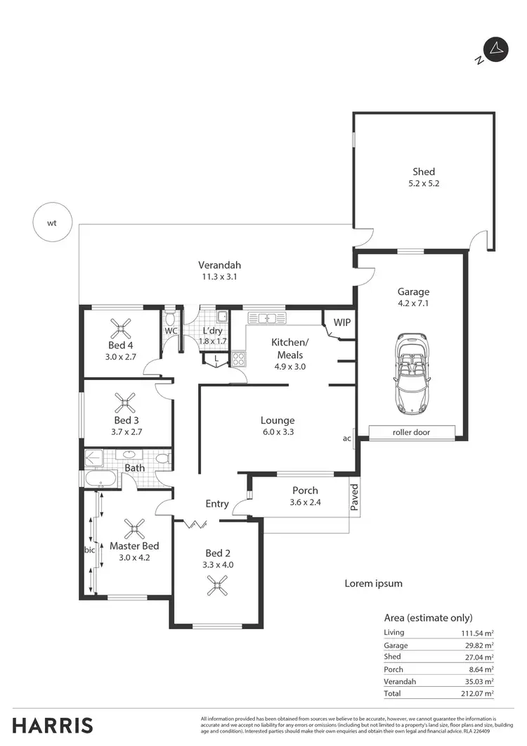 Floorplan of Homely house listing, 36 Gregory Street, Brahma Lodge SA 5109