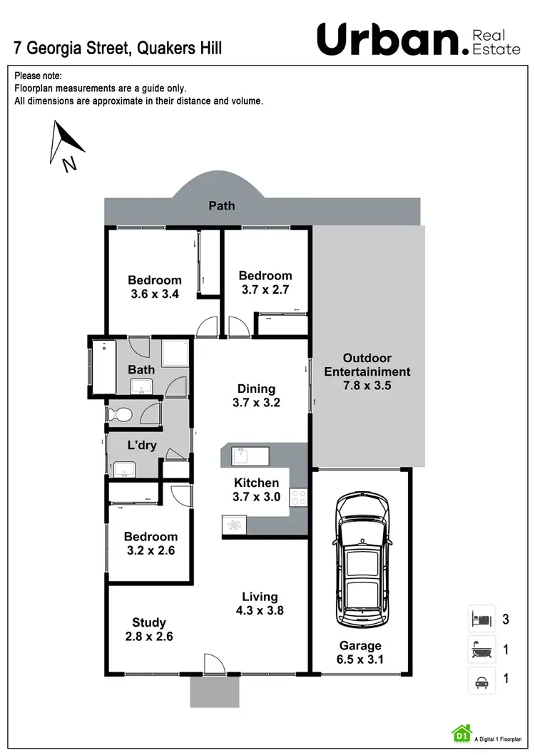 Floorplan of Homely house listing, 7 Georgia Street, Quakers Hill NSW 2763