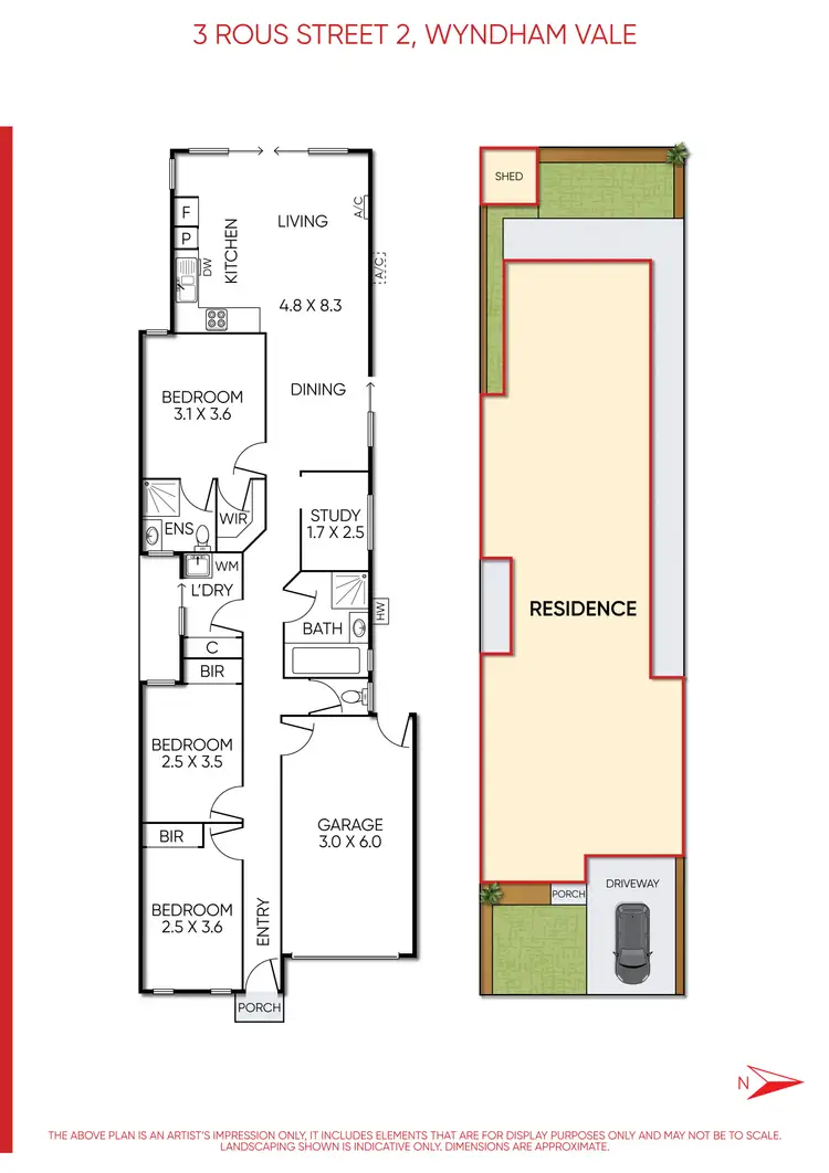 Floorplan of Homely unit listing, 2/3 Rous Street, Wyndham Vale VIC 3024