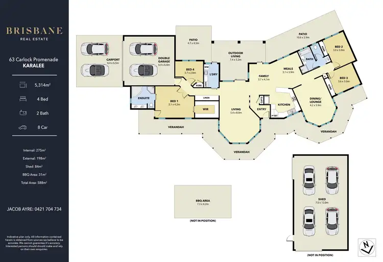 Floorplan of Homely house listing, 63 Carlock Promenade, Karalee QLD 4306