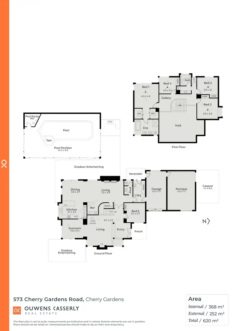 Floorplan of Homely rural property listing, 573 Cherry Gardens Road, Cherry Gardens SA 5157