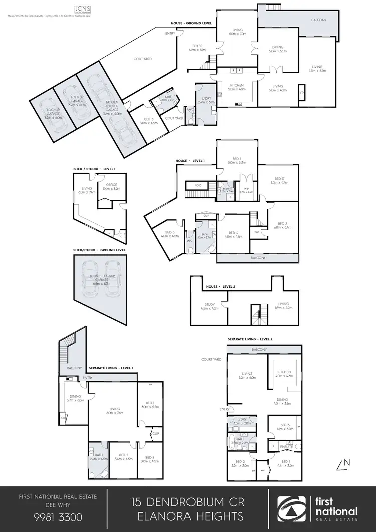 Floorplan of Homely house listing, 15 Dendrobium Crescent, Elanora Heights NSW 2101