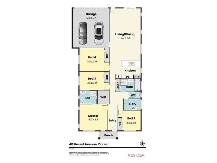 Floorplan of Homely house listing, 40 Hessel Avenue, Doreen VIC 3754