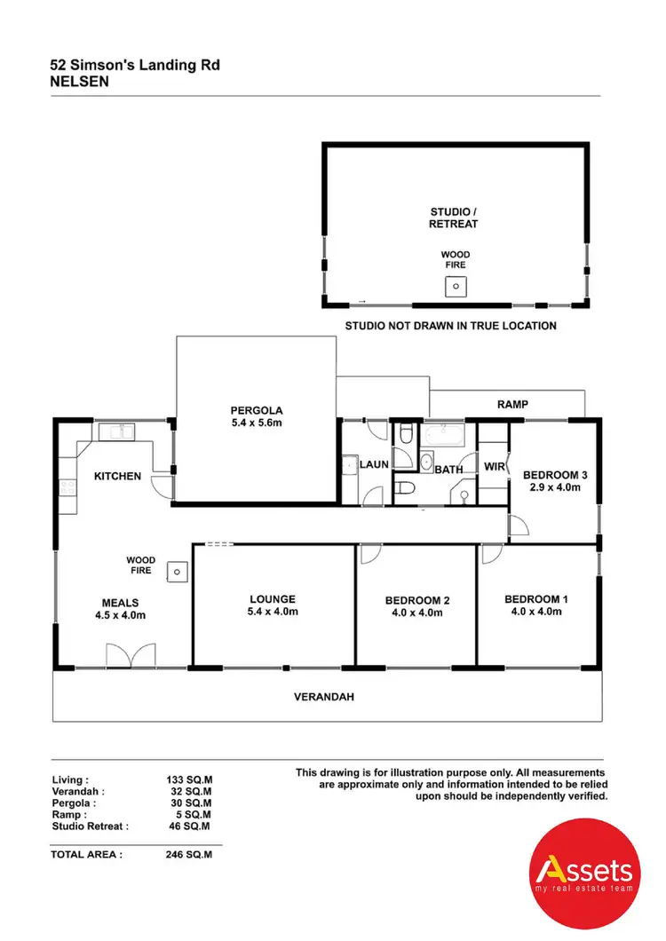Floorplan of Homely house listing, 52 Simsons Landing Road, Nelson VIC 3292