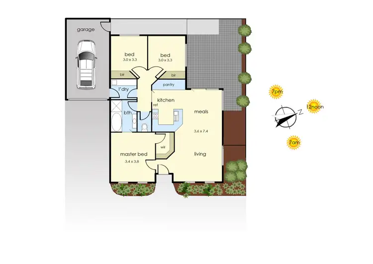 Floorplan of Homely unit listing, 2/10 Reid Street, Frankston VIC 3199