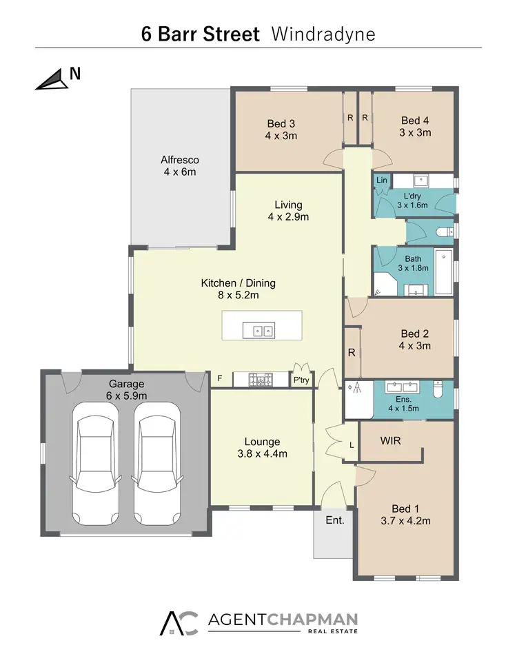 Floorplan of Homely house listing, 6 Barr Street, Windradyne NSW 2795