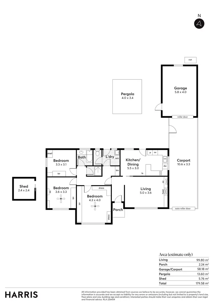 Floorplan of Homely house listing, 9 McMahon Place, Seaton SA 5023