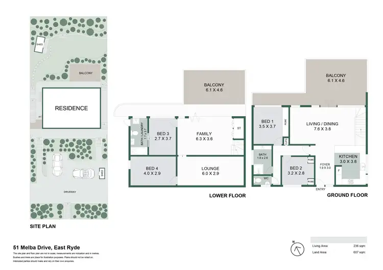 Floorplan of Homely house listing, 51 Melba Drive, East Ryde NSW 2113