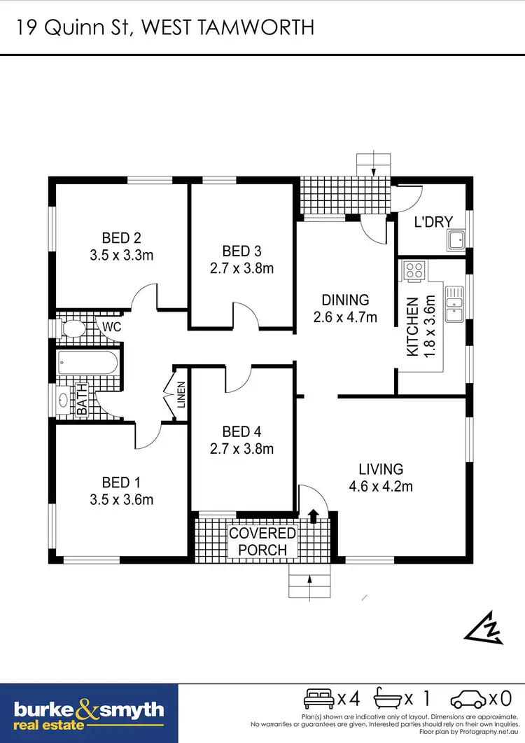 Floorplan of Homely house listing, 19 Quinn Street, Tamworth NSW 2340