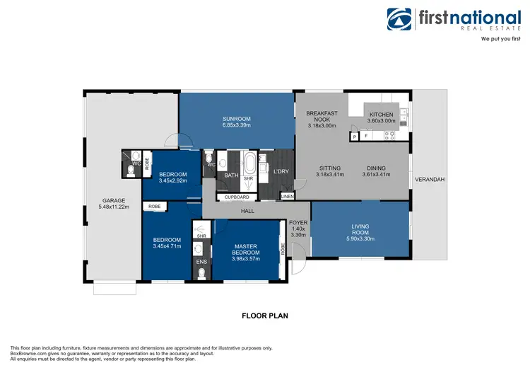 Floorplan of Homely house listing, 13 Victor Avenue, Forster NSW 2428
