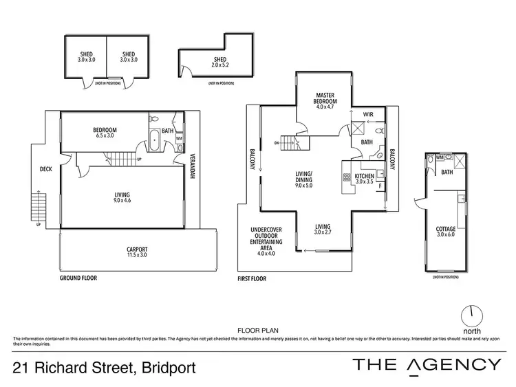 Floorplan of Homely house listing, 21 Richard Street, Bridport TAS 7262
