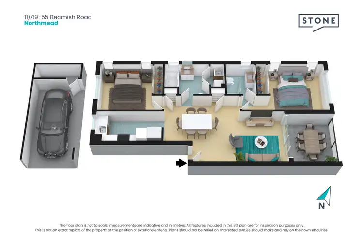 Floorplan of Homely apartment listing, 11/49-55 Beamish Road, Northmead NSW 2152