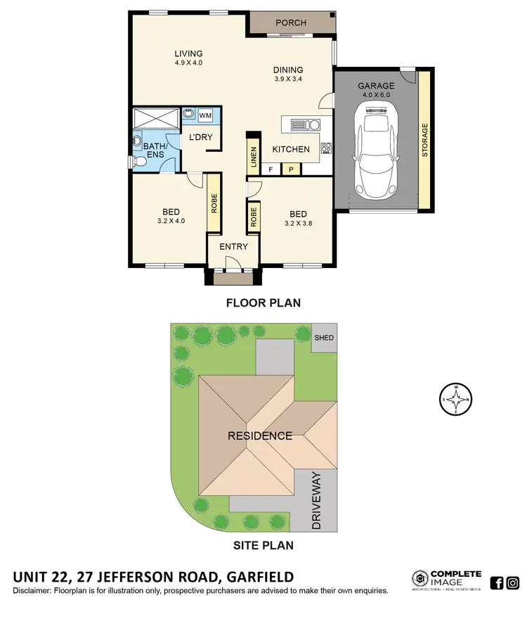 Floorplan of Homely unit listing, 22/27 Jefferson Road, Garfield VIC 3814