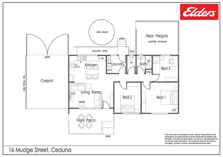 Floorplan of Homely house listing, 16 Mudge Street, Ceduna SA 5690
