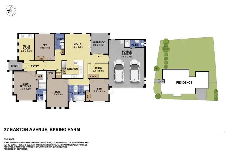 Floorplan of Homely house listing, 27 Easton Avenue, Spring Farm NSW 2570