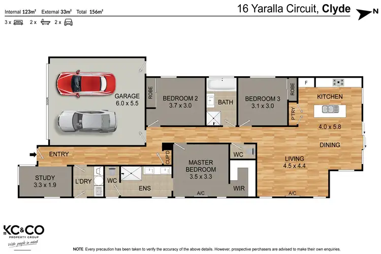 Floorplan of Homely house listing, 16 Yaralla Circuit, Clyde VIC 3978