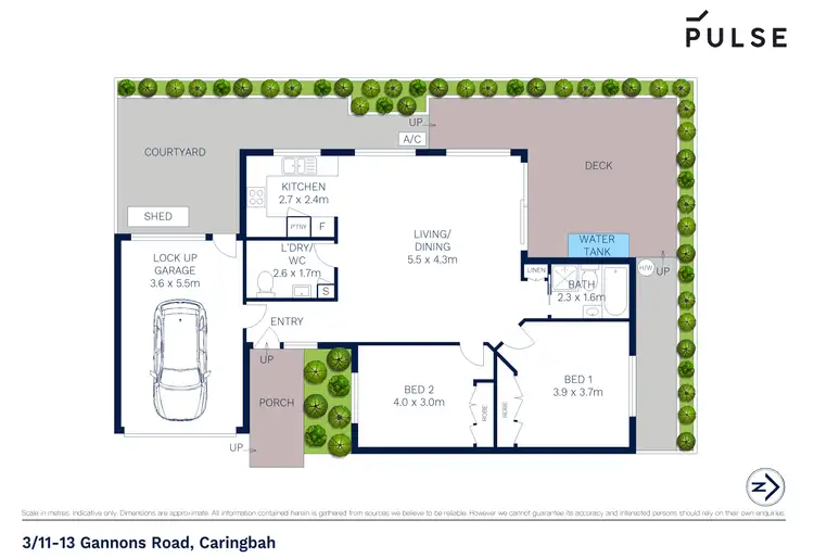 Floorplan of Homely villa listing, 3/11-13 Gannons Road, Caringbah NSW 2229