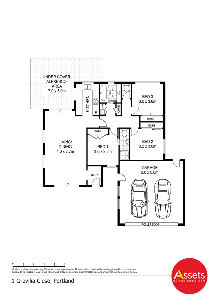 Floorplan of Homely house listing, 1 Grevillea Close, Portland VIC 3305