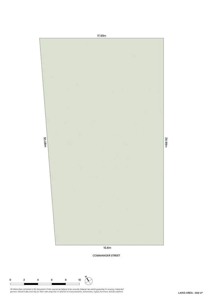 Floorplan of Homely land listing, 61 Commander Street, Thrumster NSW 2444