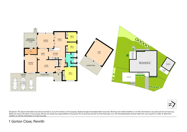 Floorplan of Homely house listing, 1 Gorton Close, Penrith NSW 2750