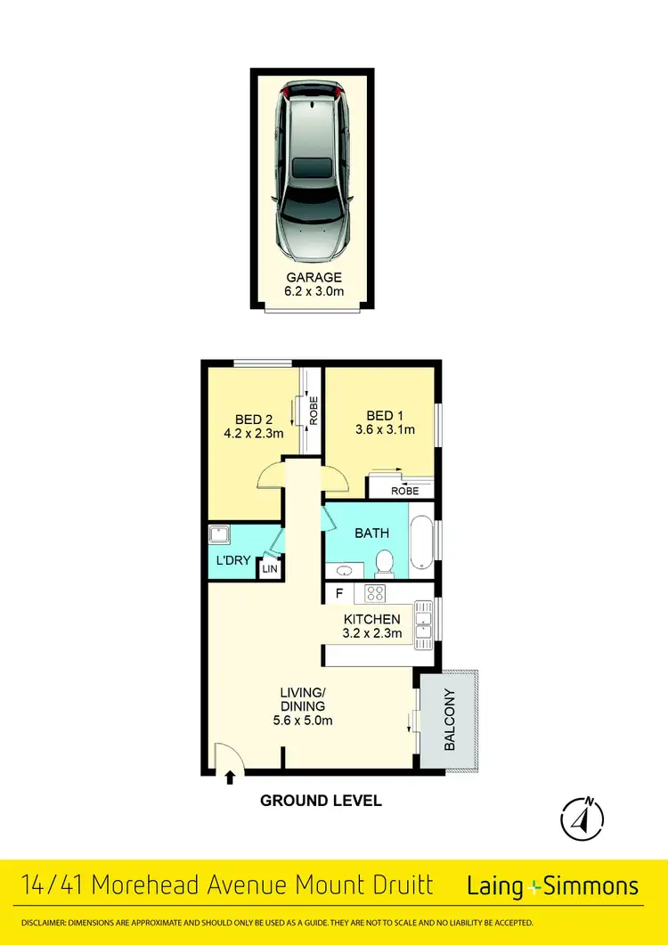 Floorplan of Homely unit listing, 14/41 Morehead Avenue, Mount Druitt NSW 2770