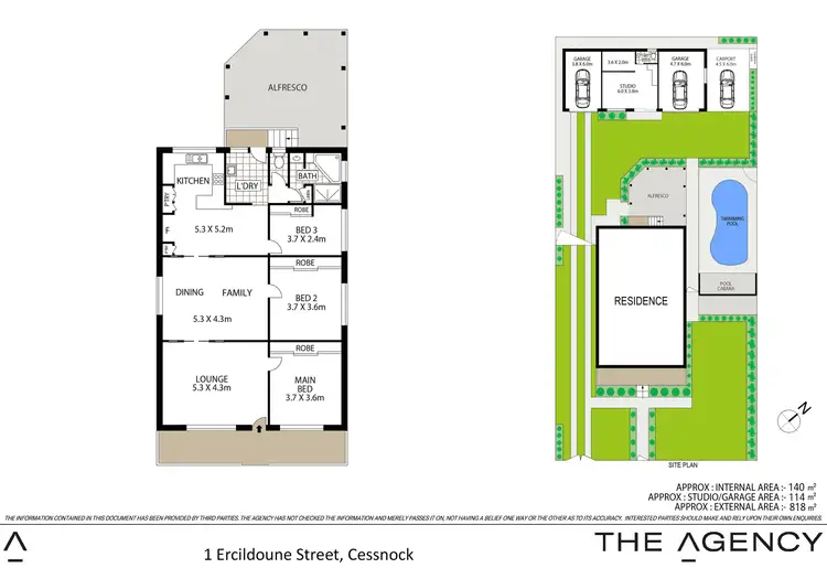 Floorplan of Homely house listing, 1 Ercildoune Street, Cessnock NSW 2325
