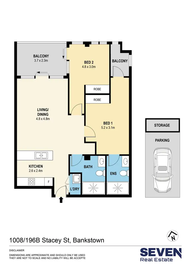 Floorplan of Homely apartment listing, 1008/196B Stacey Street, Bankstown NSW 2200